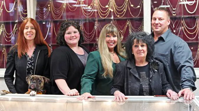 The Rainbow Jewelers family at their Kingston, PA location